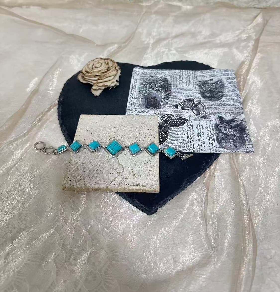 빈티지  터키석 OT고리  팔찌 상품이미지1