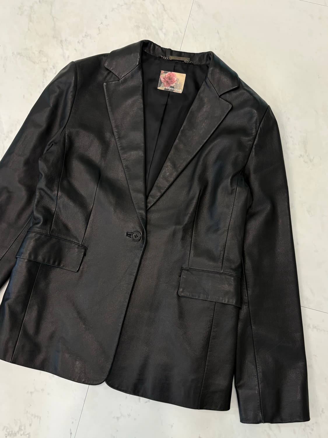 vintage sheepskin single button jacket 상품이미지2