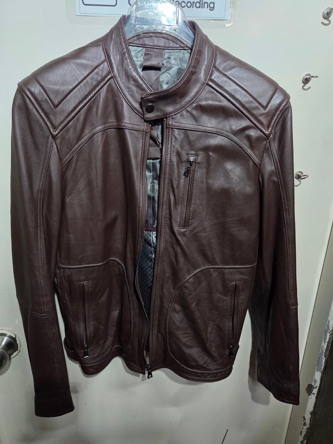 브라운 남성 가죽자켓 상품이미지1