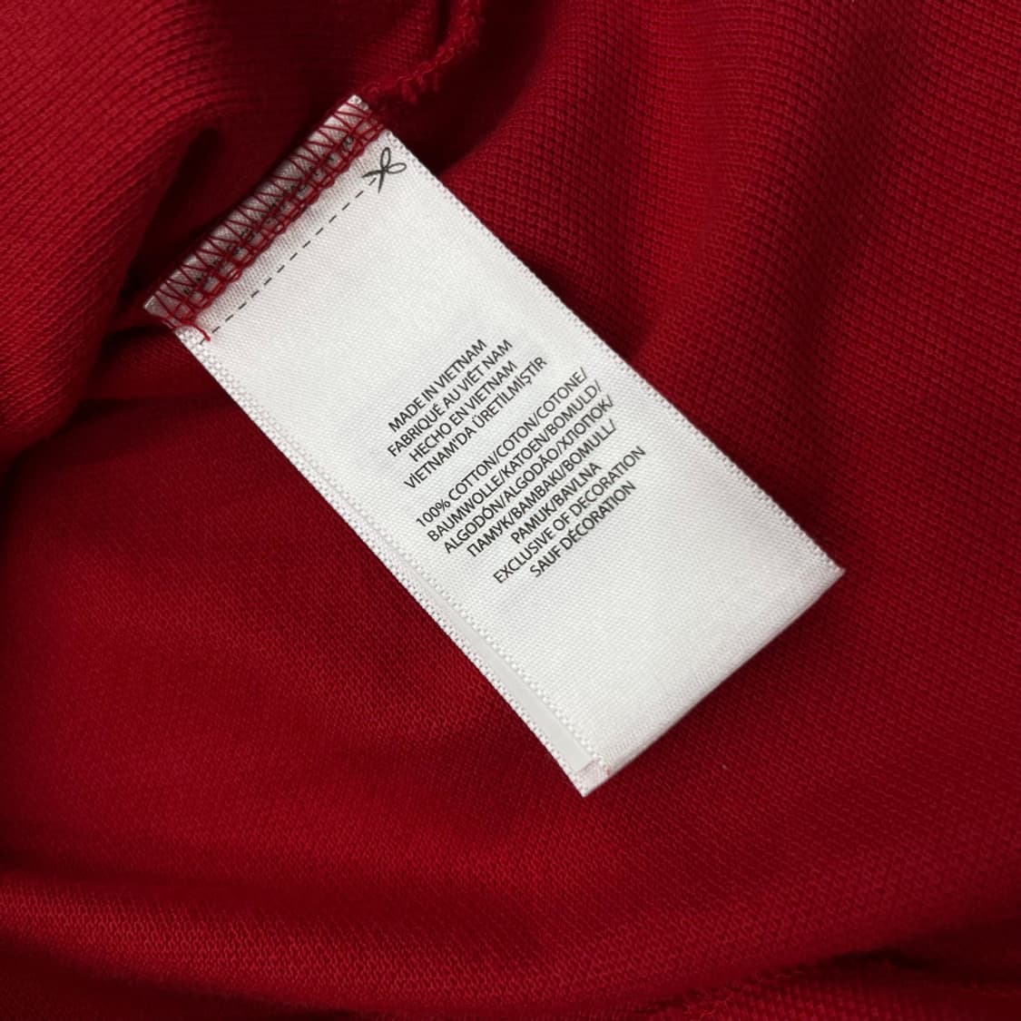 폴로 랄프로렌 네이비포니 레드 카라 티 M 상품이미지5