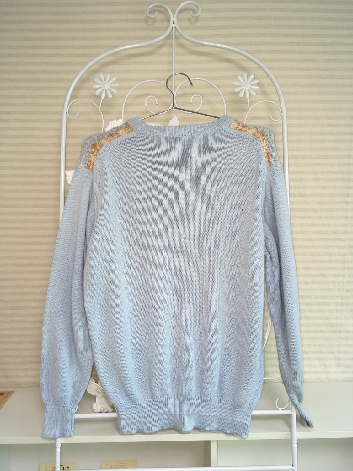 jpn vintage 스카이 블루 아가일 니트 y2k 갸루 일본빈티지 상품이미지5