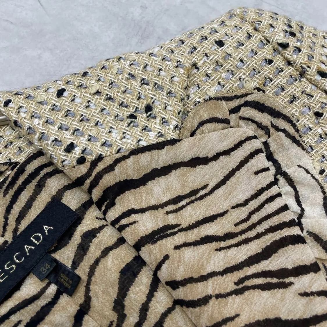 escada 레오파드 트위드 자켓 상품이미지3