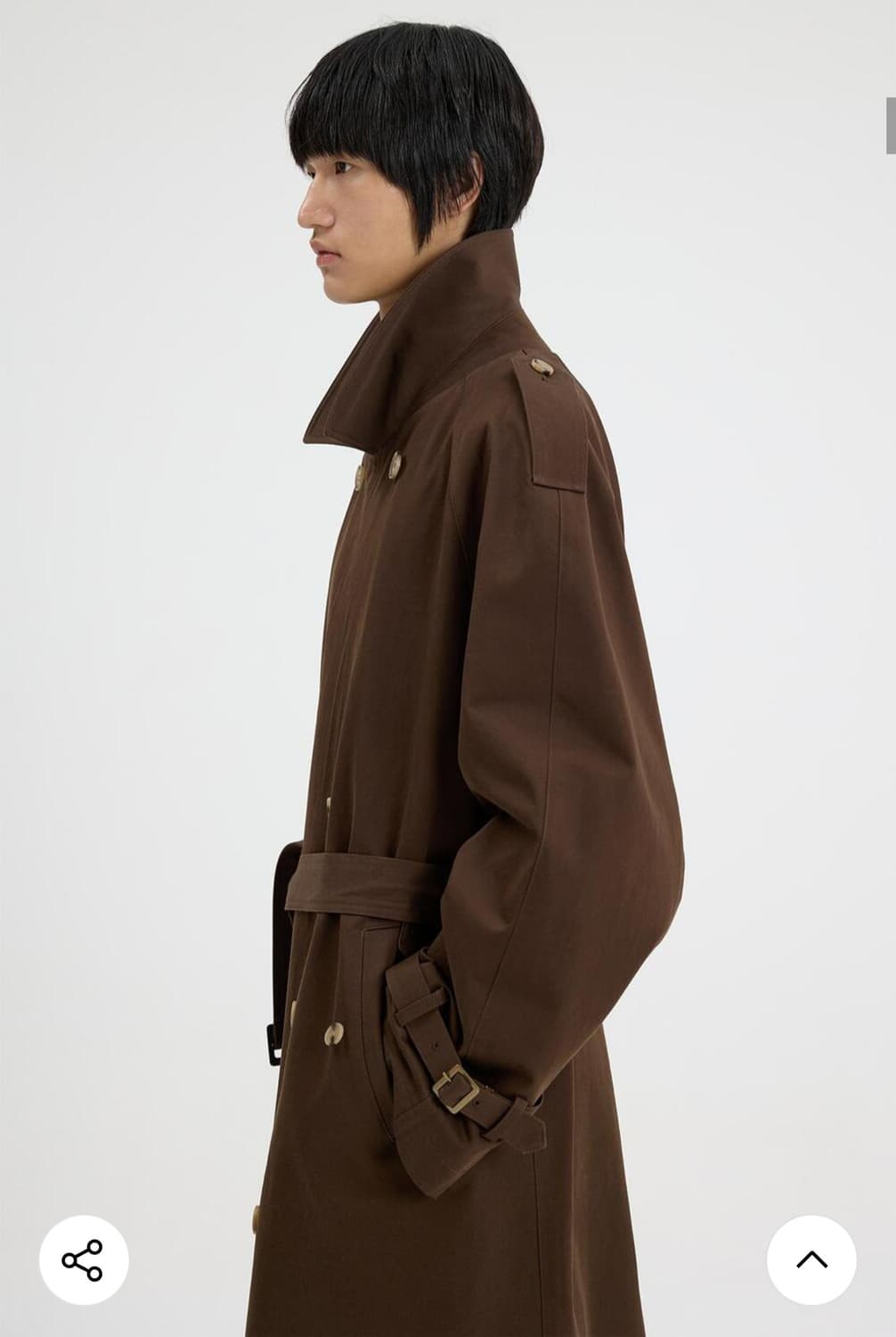 애프터프레이 25FW 브라운 트렌치 코트 S 상품이미지9