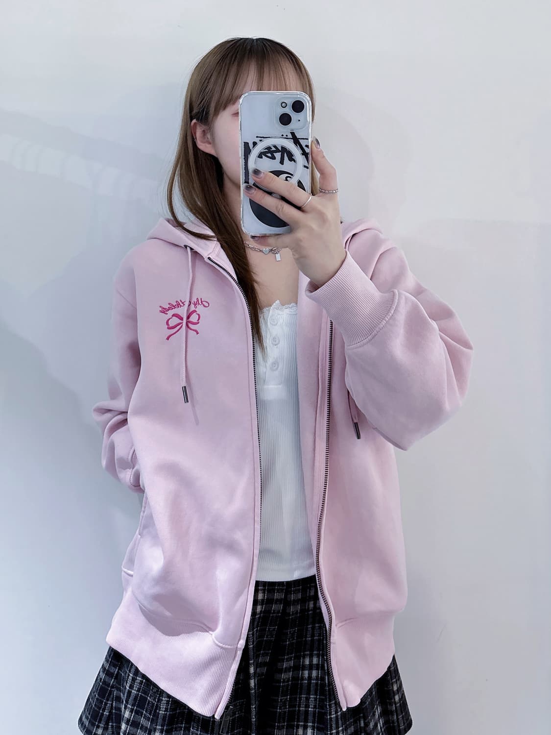 GU 산리오 마이멜로디 베이비핑크 후드집업 상품이미지2