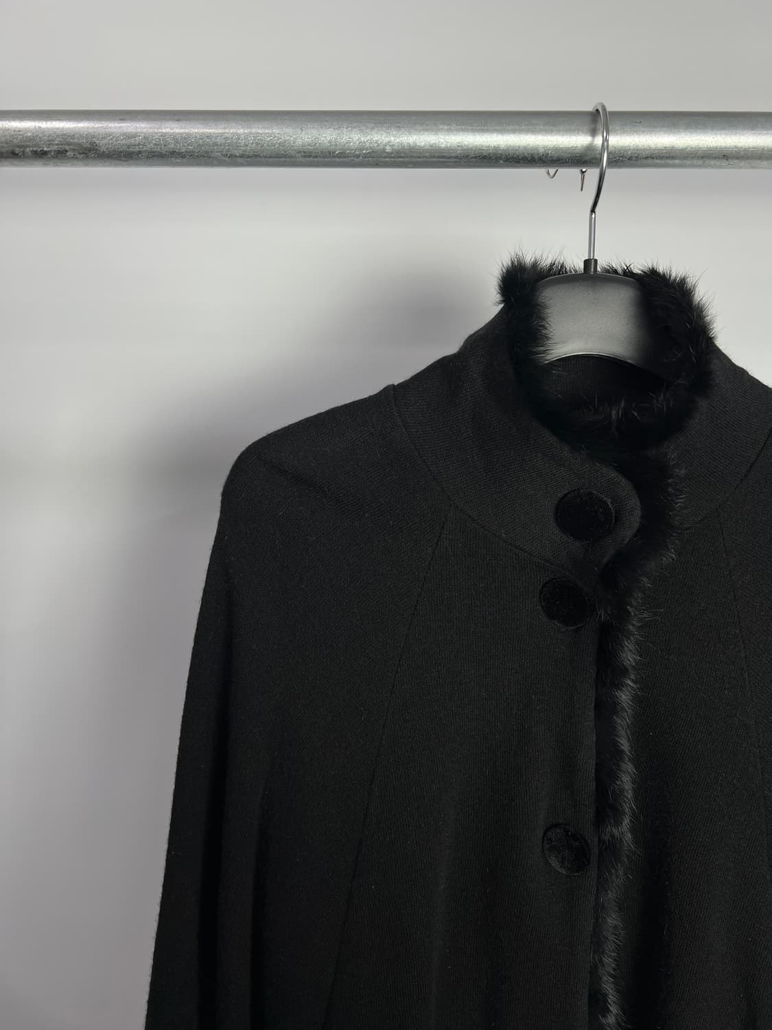 빈티지 울 혼방 케이프 가디건 상품이미지2