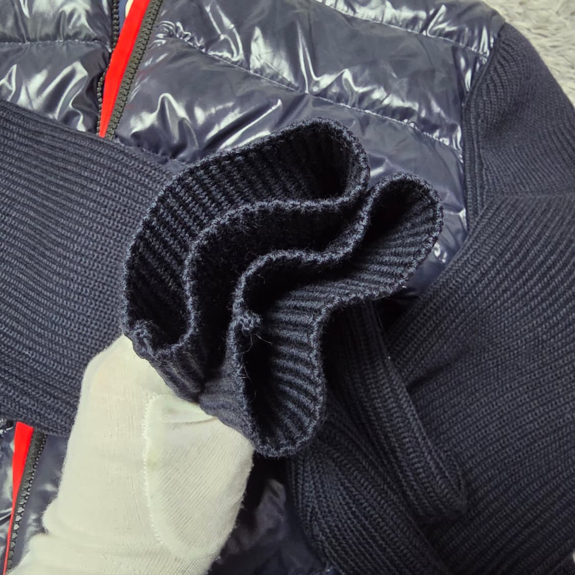 {클로젯}[M]몽클레어 마글리오네 트리콧 유광 삼선 니트 패딩 상품이미지7