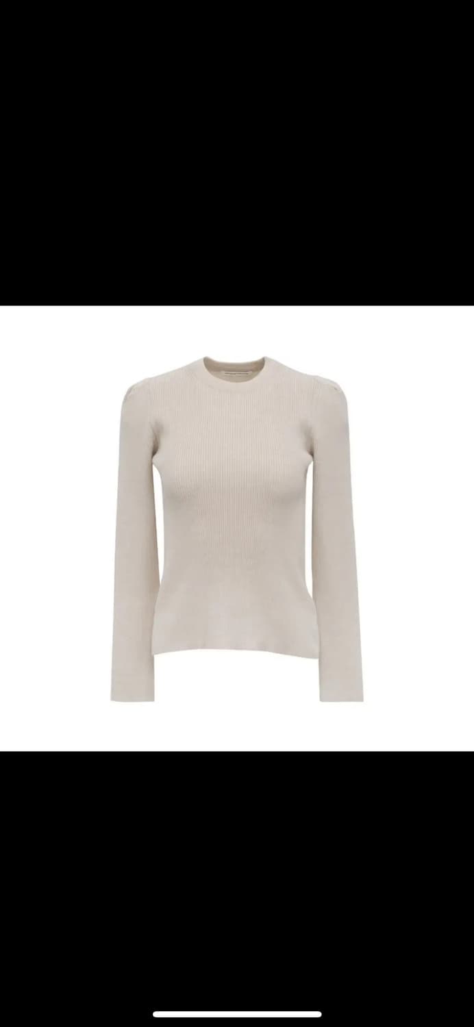 언더스탠딩 퍼프라운드골지니트 아이보리 상품이미지4