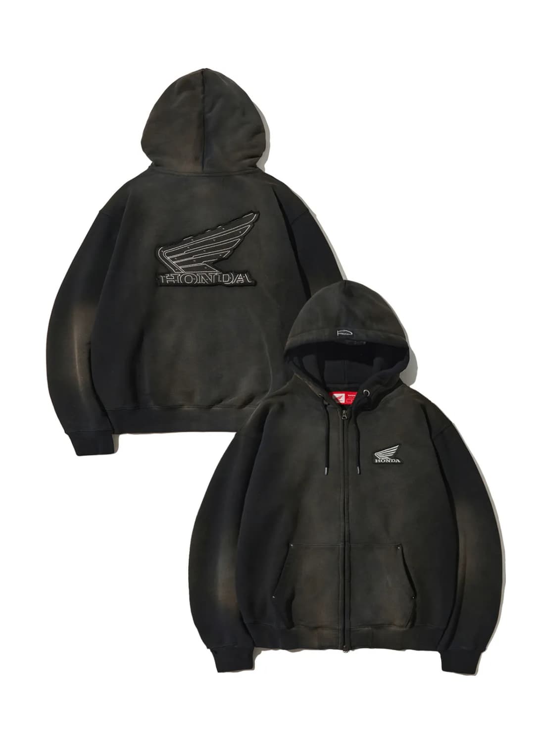 [S] HONDA x PHYPSDEPT 혼다 페이디드 투웨이 후드집업 상품이미지1