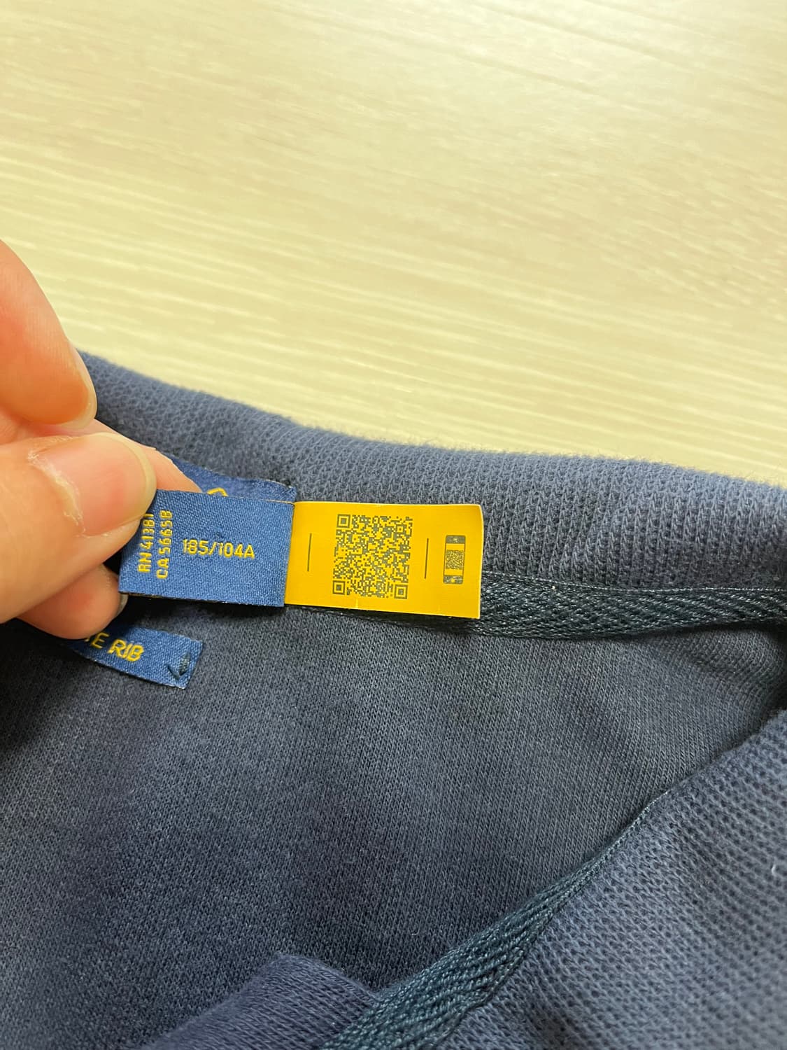 폴로 네이비 반집업XL 상품이미지3