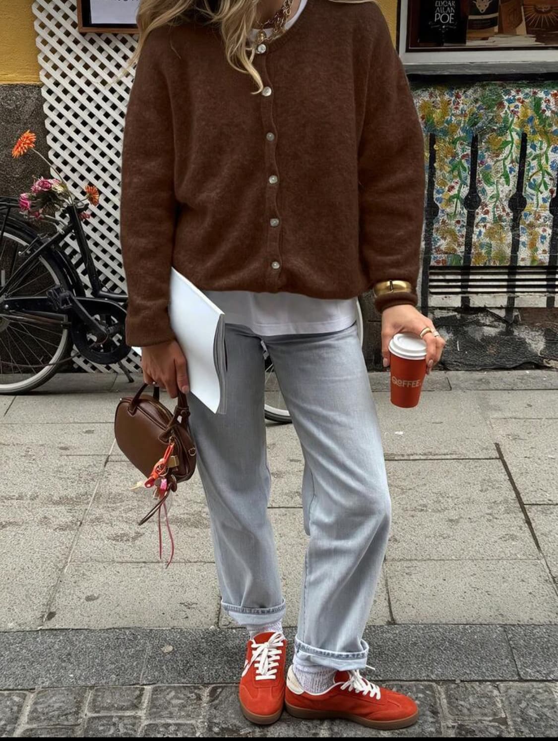 브라운 가디건 상품이미지1