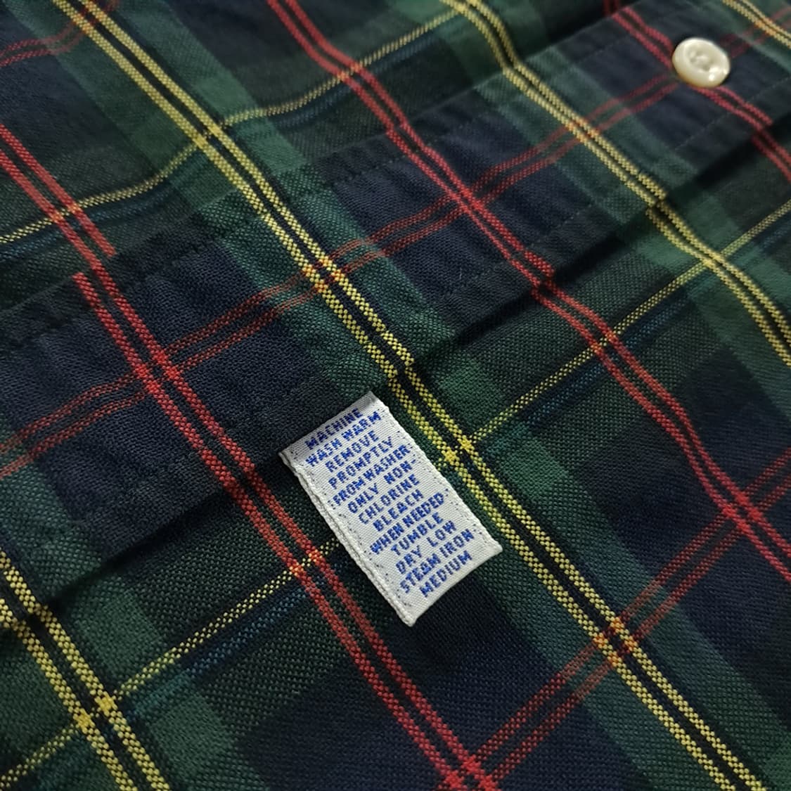 CK194 M 폴로 90s 빅셔츠 모덜 블랙워치 쉴드 엠블럼 셔츠 남방 상품이미지5