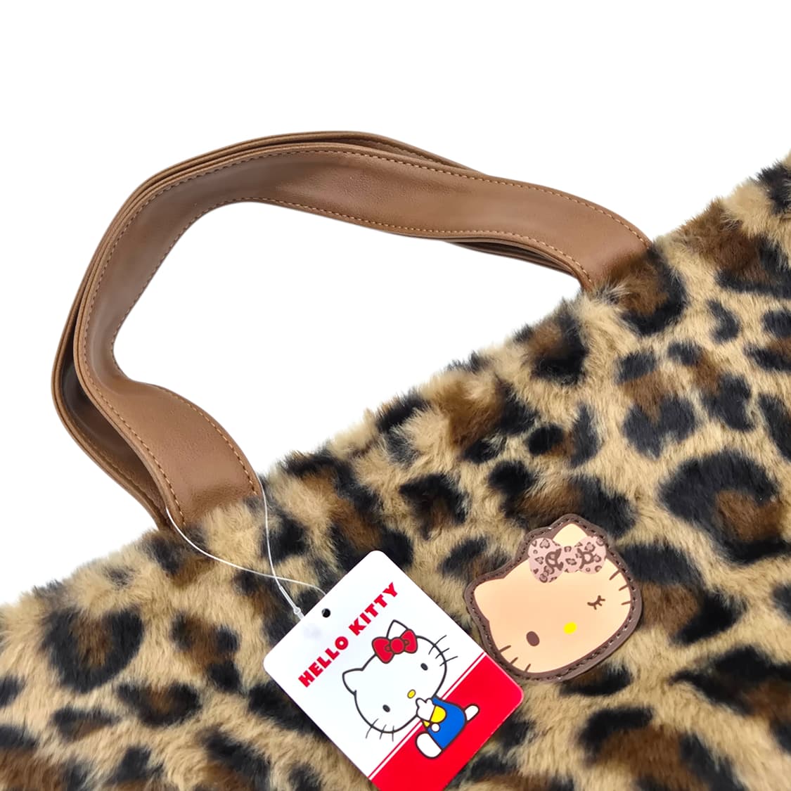 25s 키티 x 시마무라 호피 퍼 레더 토트백 상품이미지2