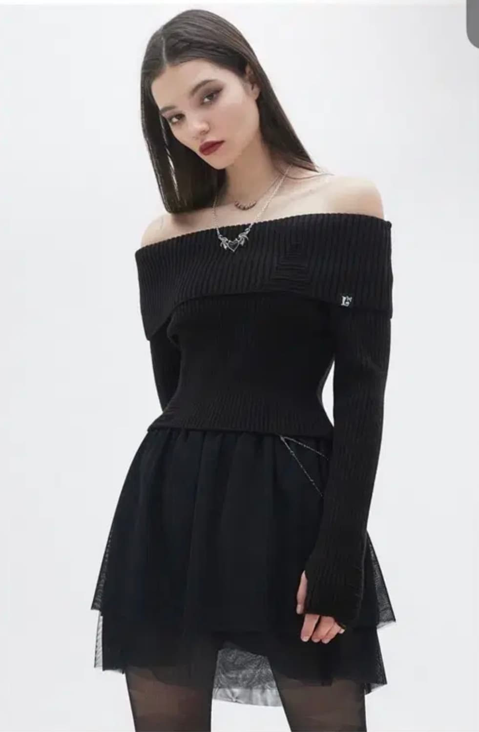 러브이즈트루 밴딩 샤 스커트 상품이미지4