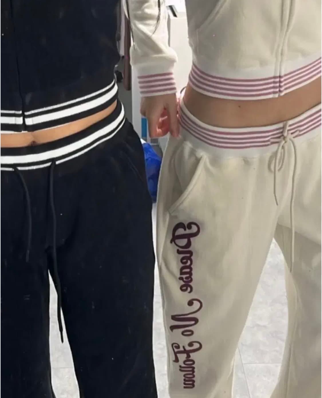 플리즈노팔로우 테리 트레이닝 셋업 아이보리 상품이미지1