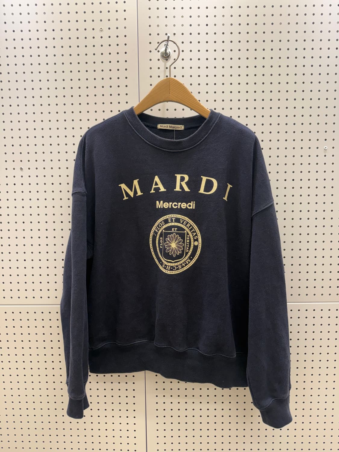 마르디메크르디 네이비 빅로고 맨투맨 U753 상품이미지2