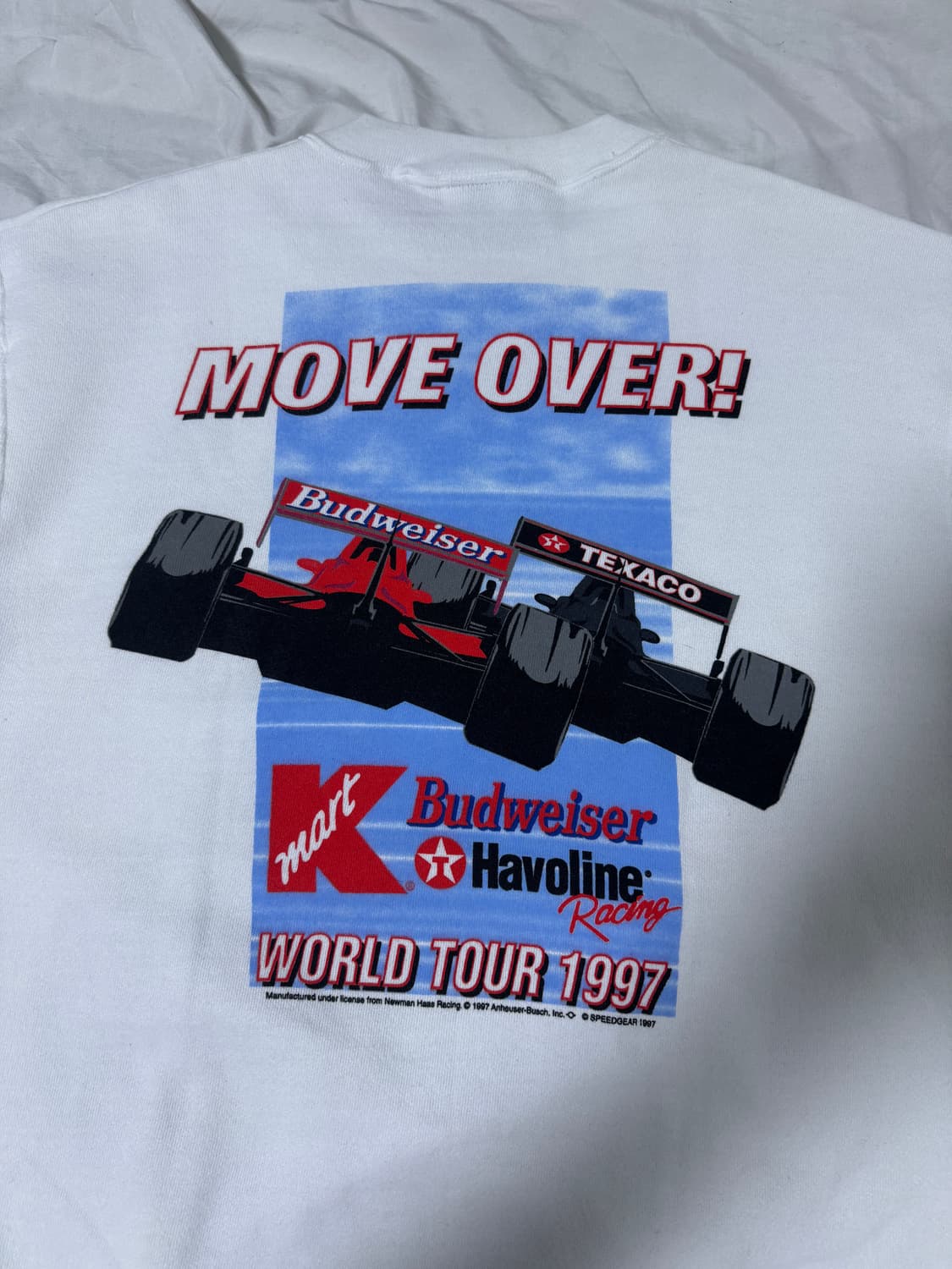 90 usa newman haas 레이싱 스웨트셔츠 인디카 버드와이저 상품이미지4