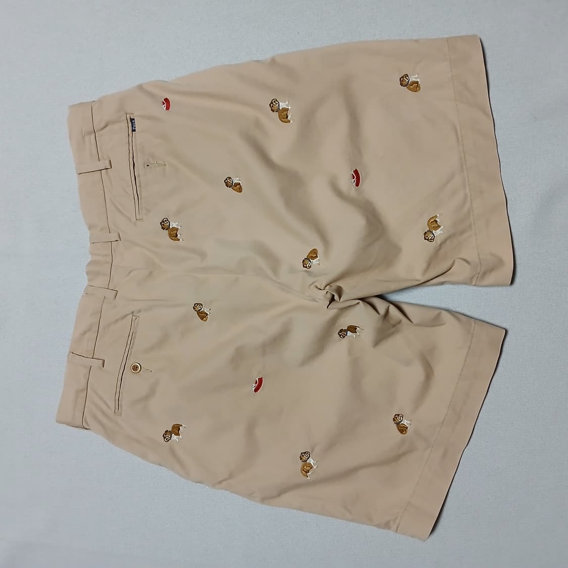 POLO 폴로 랄프로렌 불독 자수 면 반바지 쇼츠 33인치이하 상품이미지3