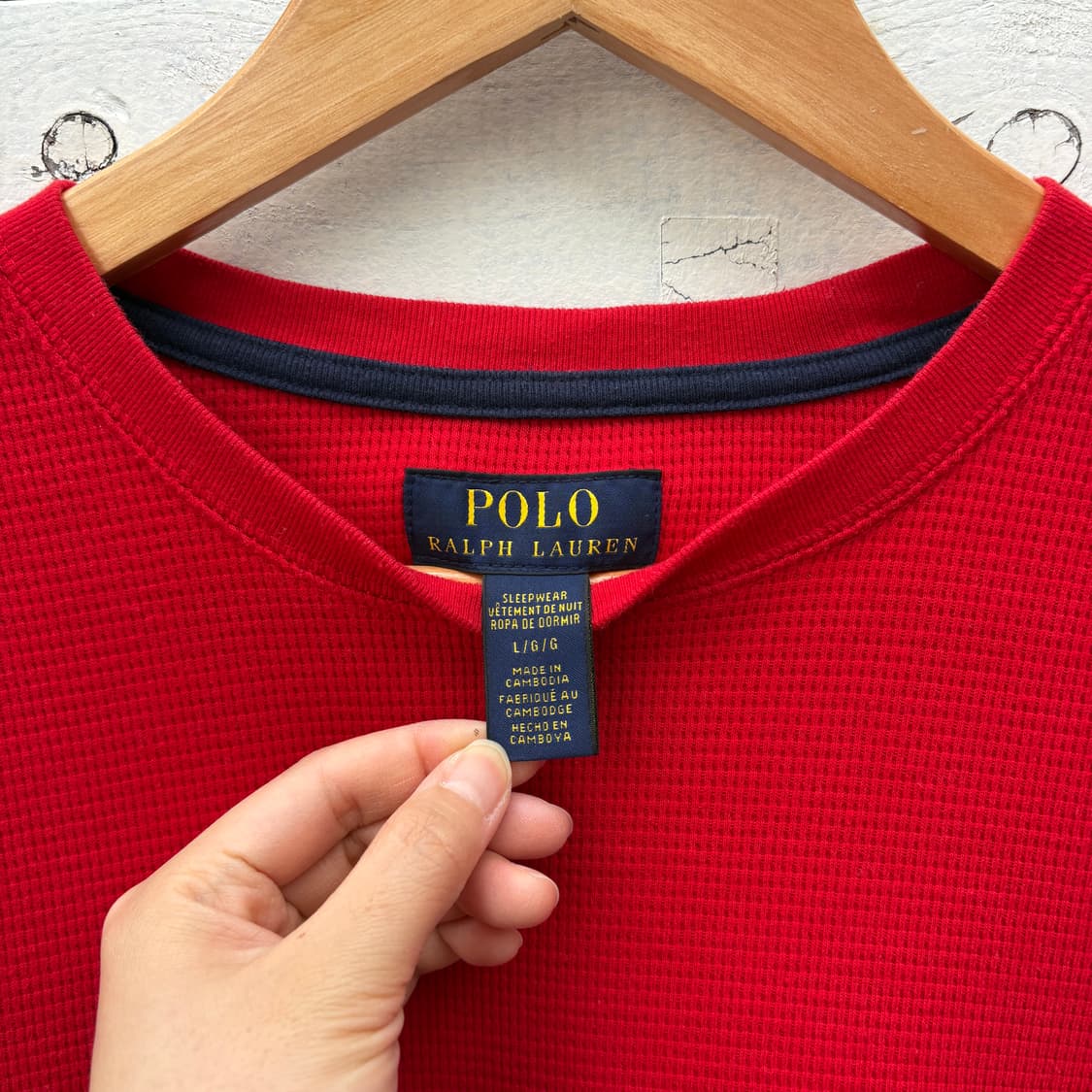 Polo 폴로 와플티 롱슬리브 상품이미지3