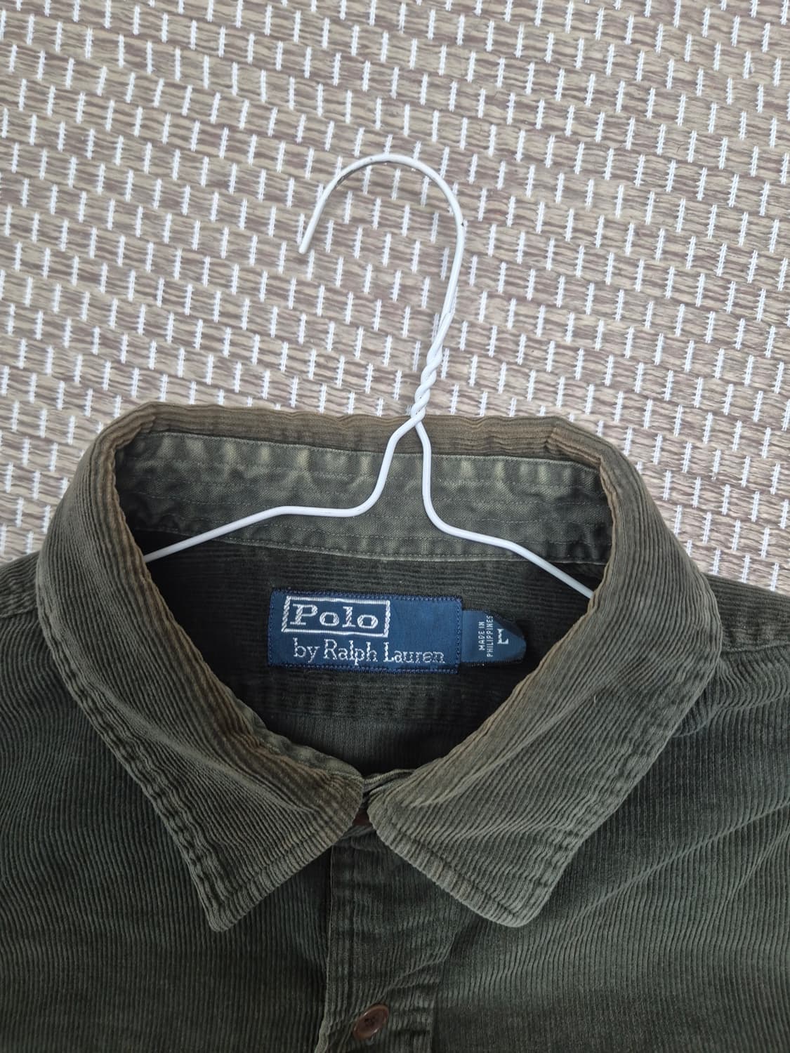 90s 빈티지 폴로 랄프로렌 코듀로이 셔츠 그린 L 상품이미지4