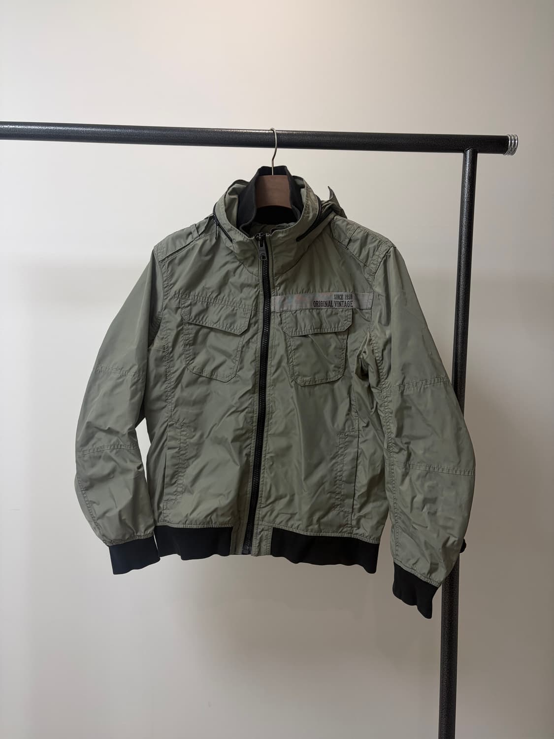 (XL) buckaroo 버커루 히든 후드 바람막이 블루종 자켓 상품이미지1