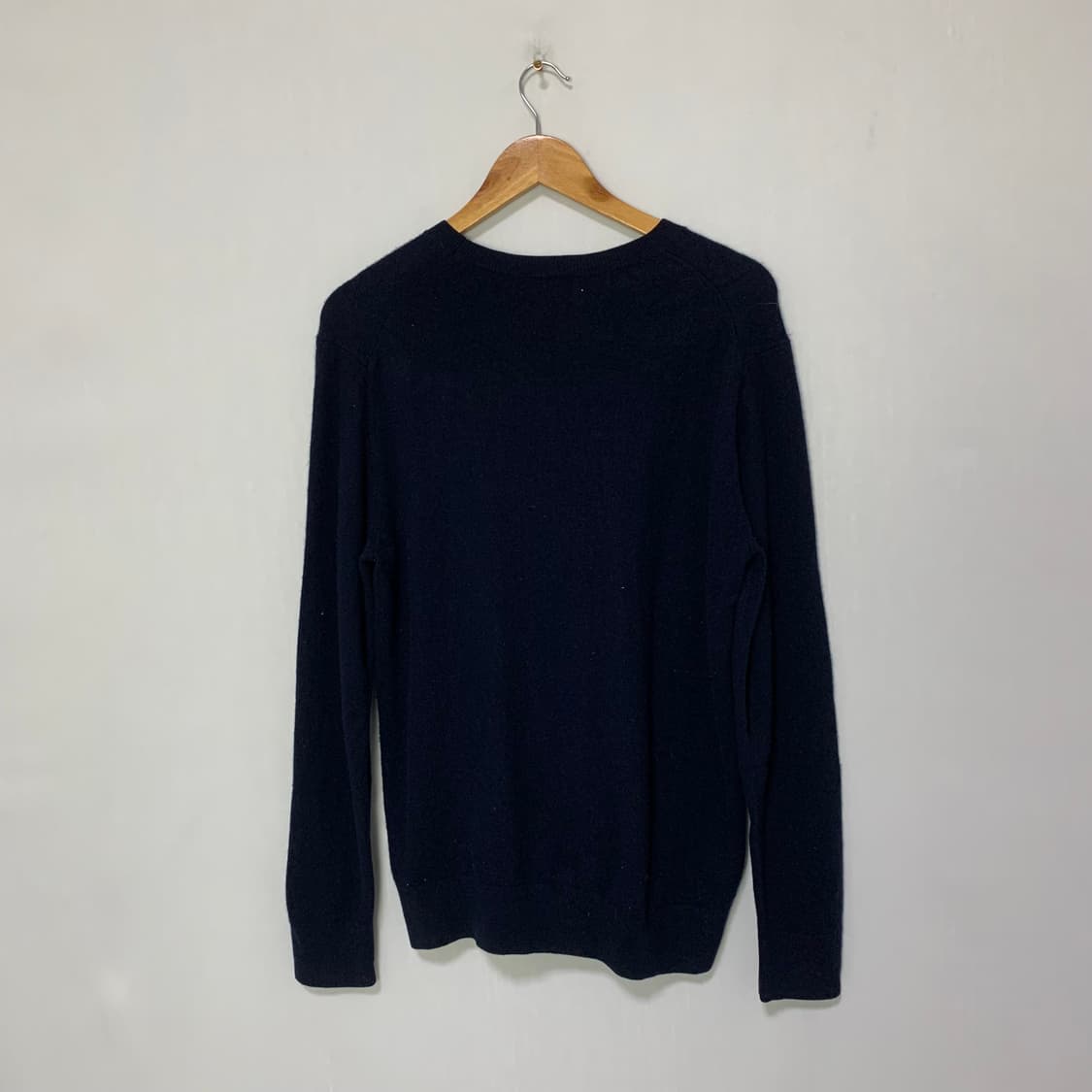 빈티지 유니클로 캐시미어 100 네이비 라운드넥 여성 L 남성 M 상품이미지4