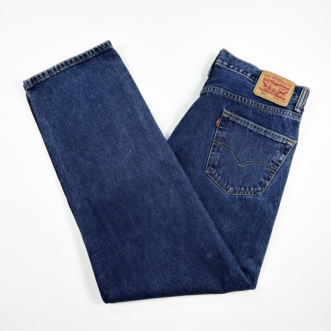 36 리바이스 550 레귤러 스트레이트 데님팬츠 진청 상품이미지1