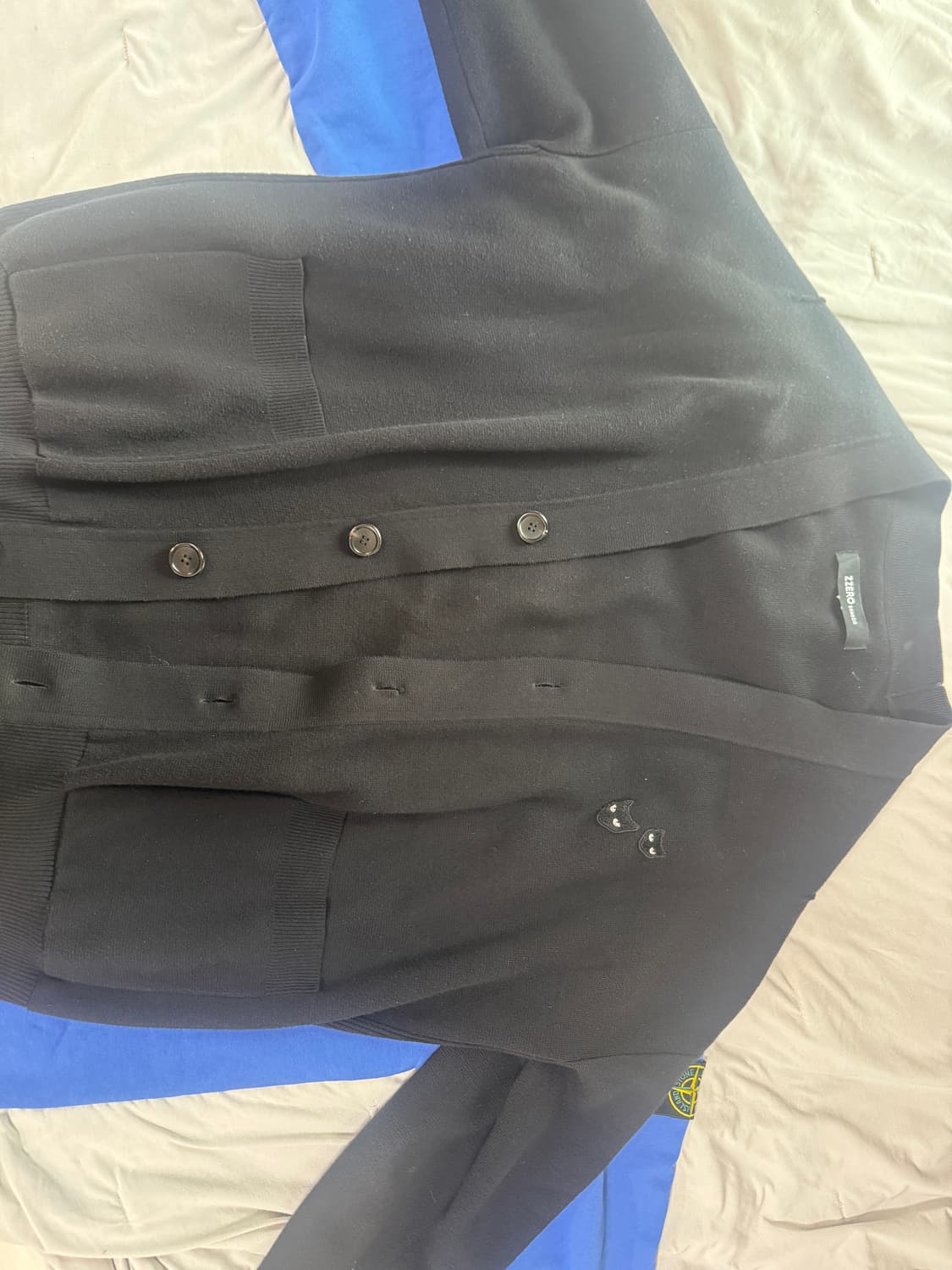 송지오옴므 지제로 가디건 블랙 M 거의새상품 상품이미지2