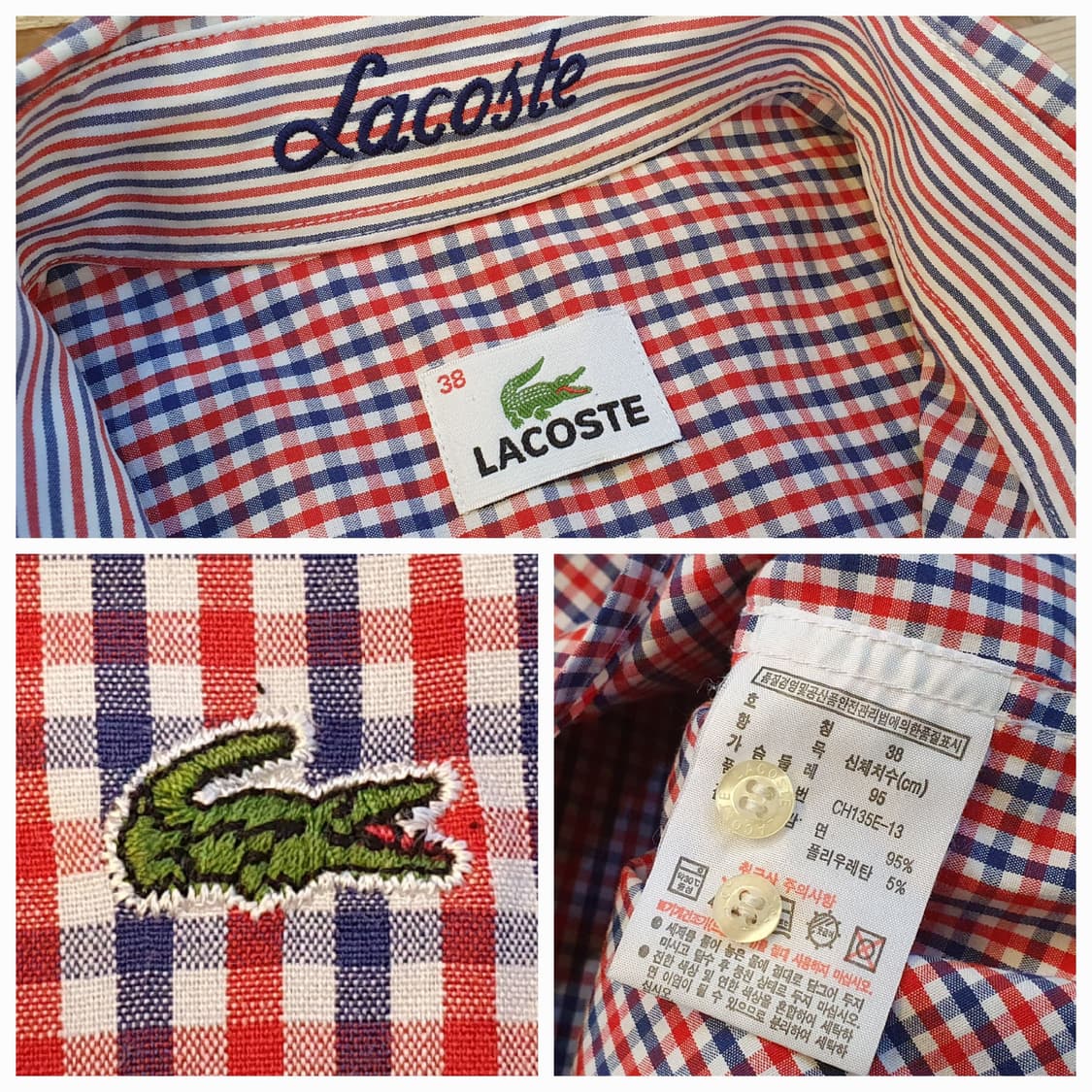 77.라코스테 스판 블록셔츠  상품이미지6