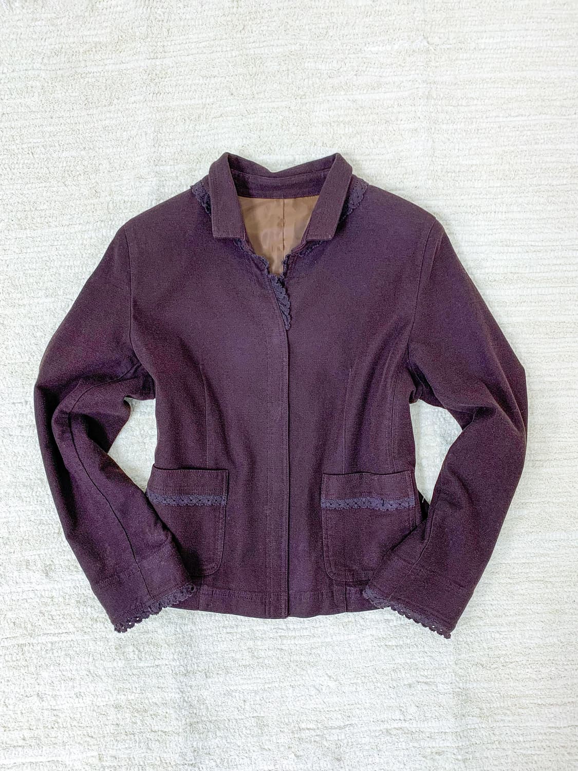 Deep Plum Lace Jacket 상품이미지1