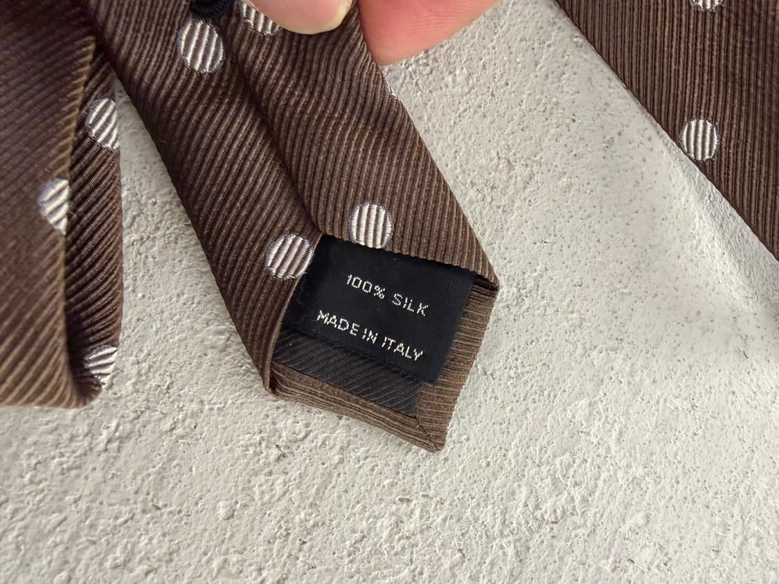 TOM FORD 브라운 물방울무늬 넥타이  상품이미지3