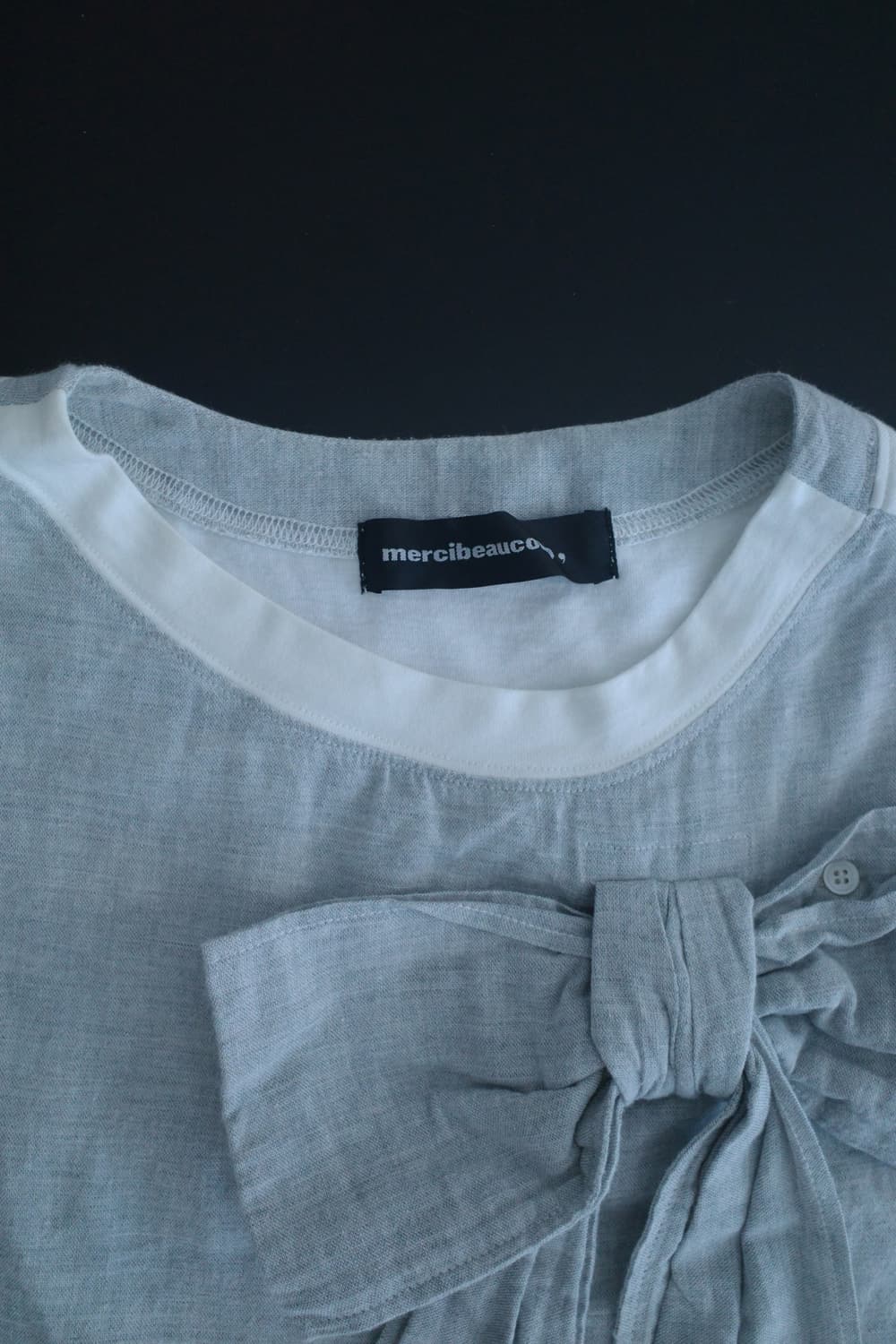 메르시보꾸 리본 반팔 티셔츠 상품이미지4