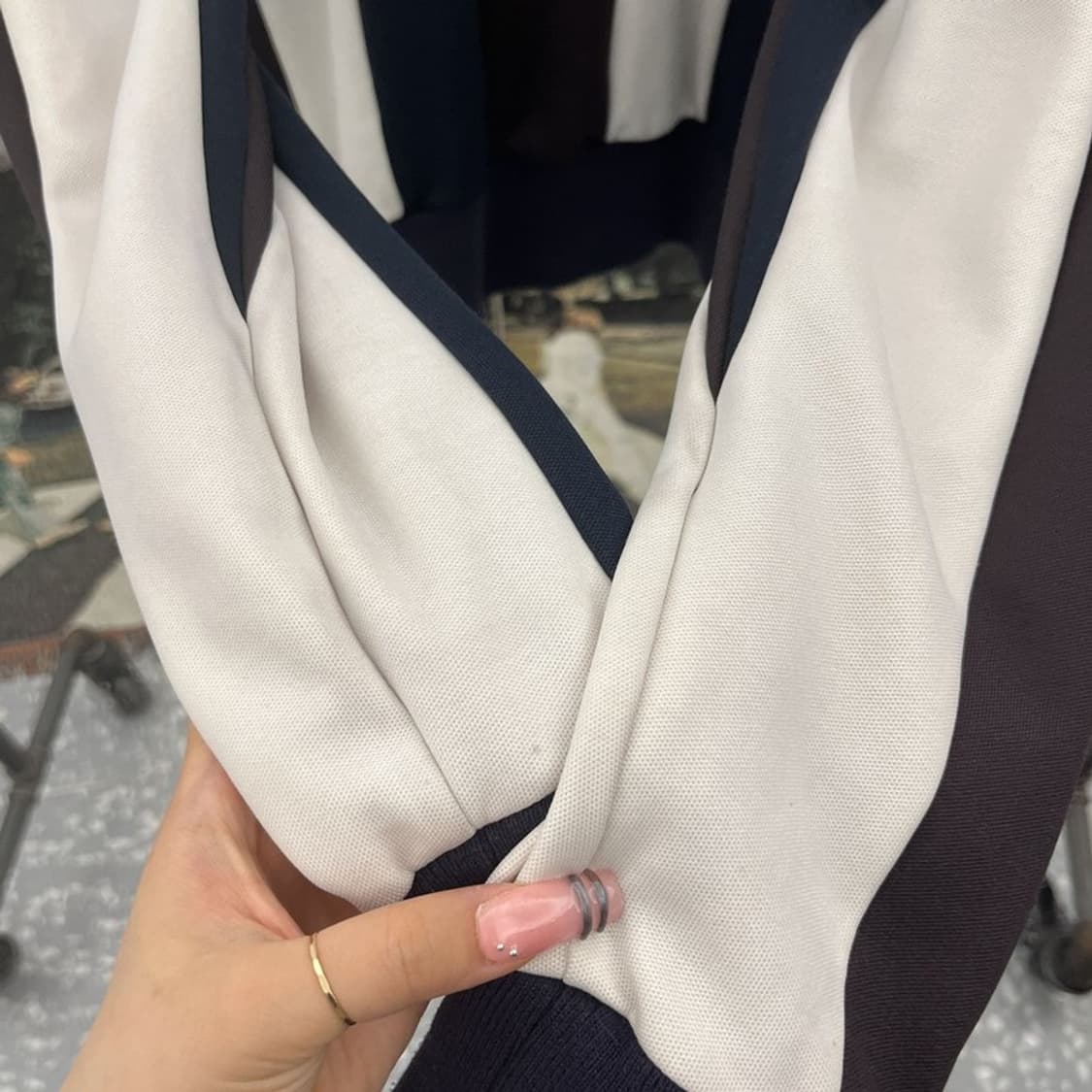 아디다스 올드스쿨 레트로 스트라이프 져지 집업 105 C12427 상품이미지8