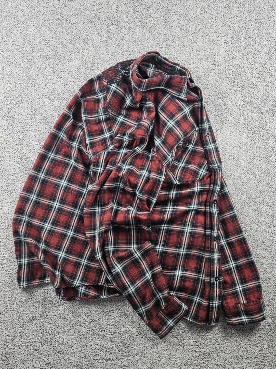 할리데이비슨 체크 패턴 플란넬 셔츠 ( 2XL ) / 10713 상품이미지4