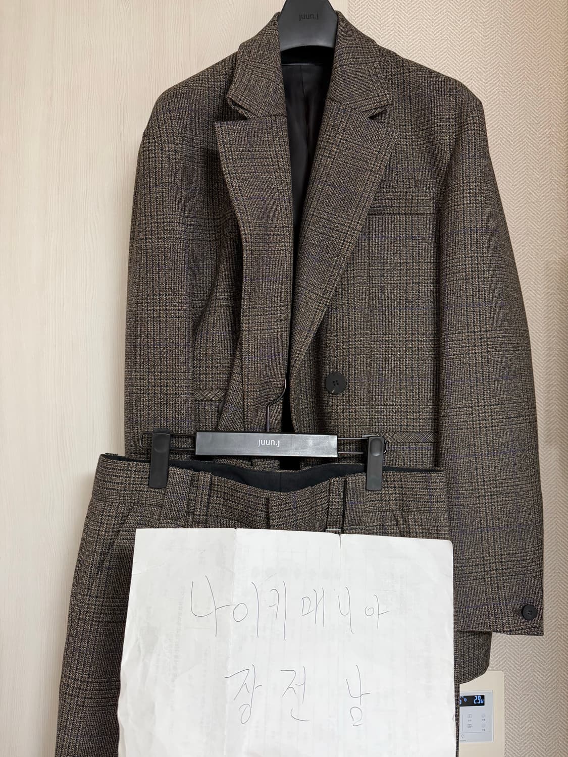 (46,48) 22fw 우영미 메인체크 셋업 상품이미지5