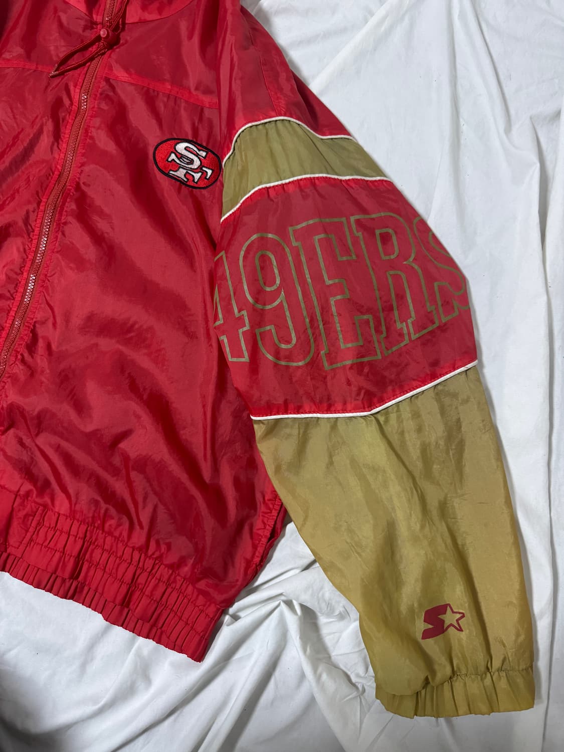 90s 스타터 nfl 샌프란시스코 49ers 윈드브레이커 바람막이 상품이미지3