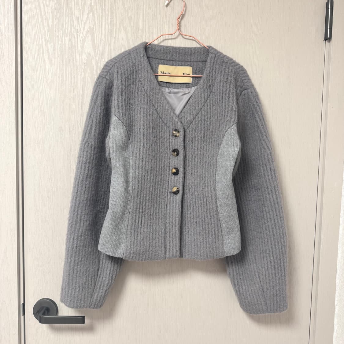 마뗑킴 볼륨 가디건 울자켓 상품이미지1