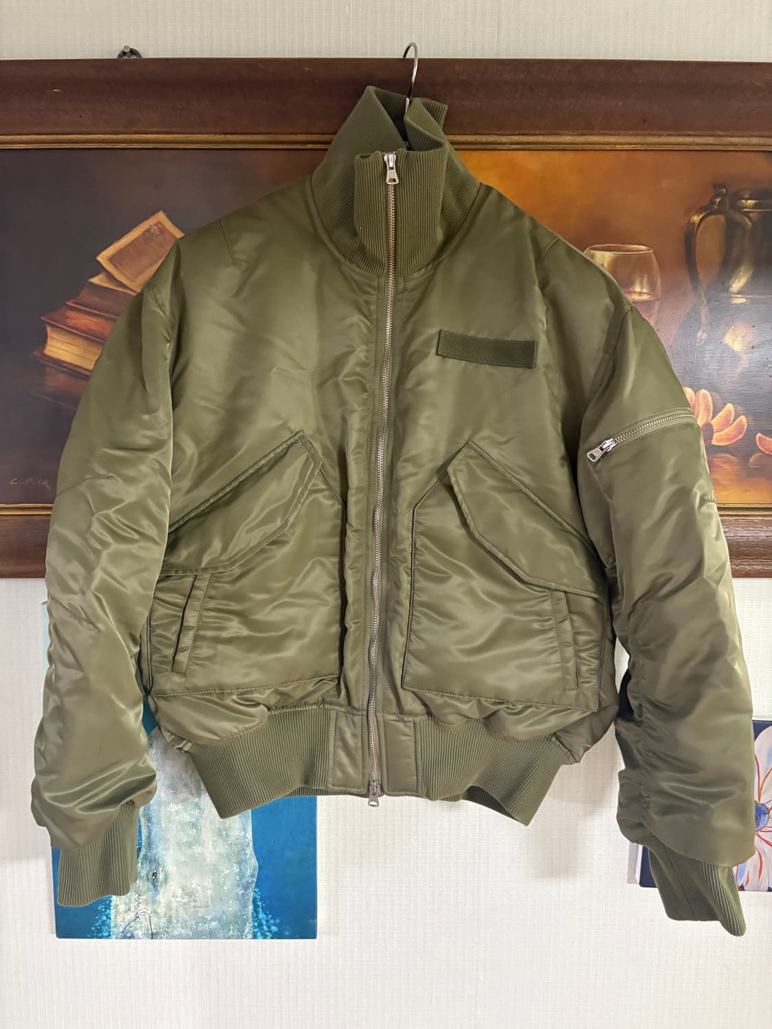 벨리에 랜더 플라이트 자켓 카키 105 상품이미지1