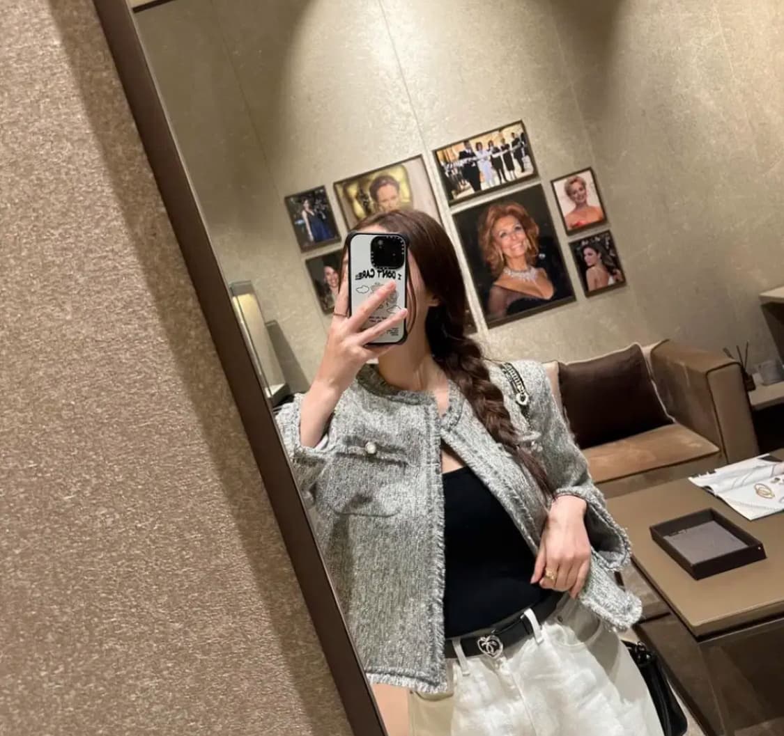 무드나인-제작 울 트위드자켓(새상품) 상품이미지5