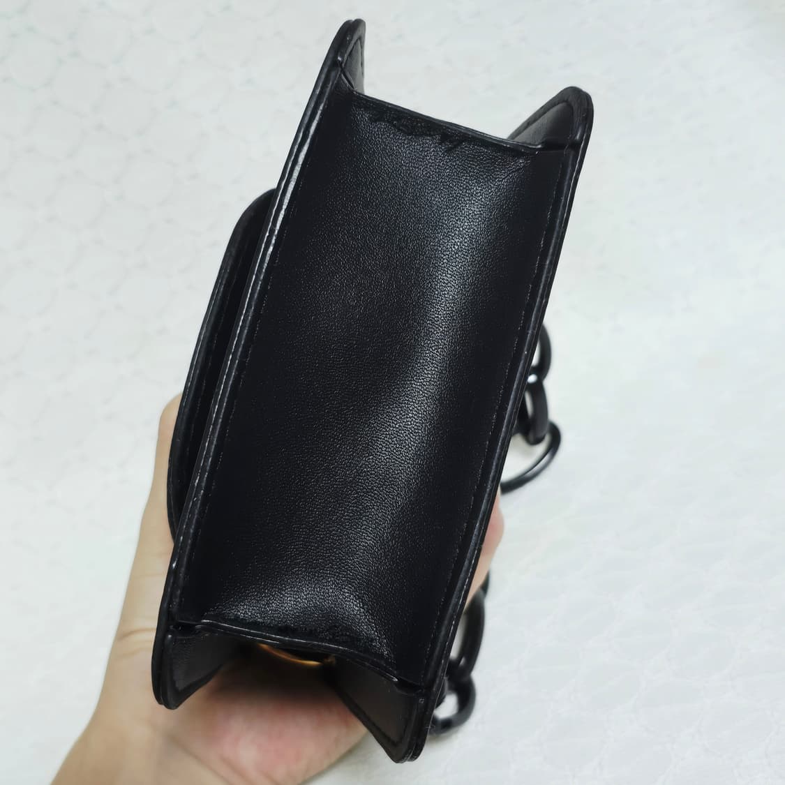 블랙 미니 체인백 크로스 가능 상품이미지6