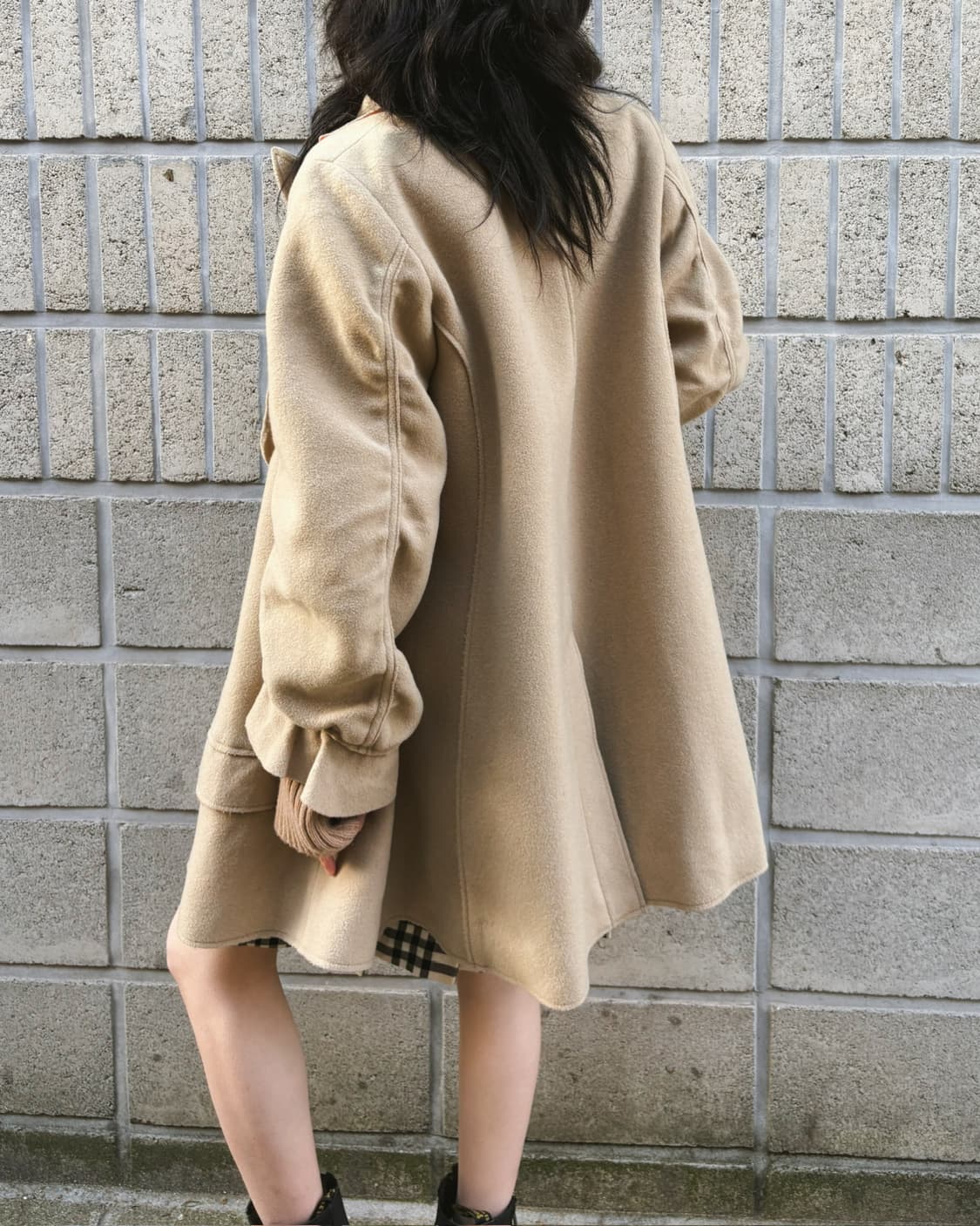 언더커버 드레이프 디테일 워머 더블 코트 상품이미지9