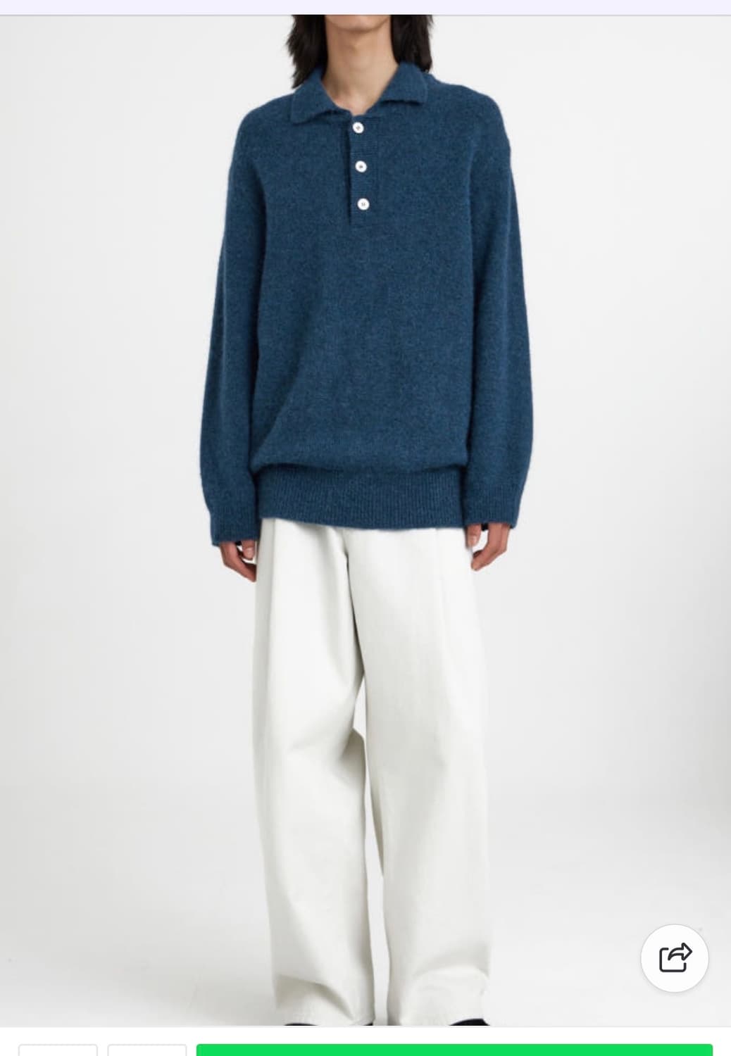 youth oversized knit collar sweater m 상품이미지2