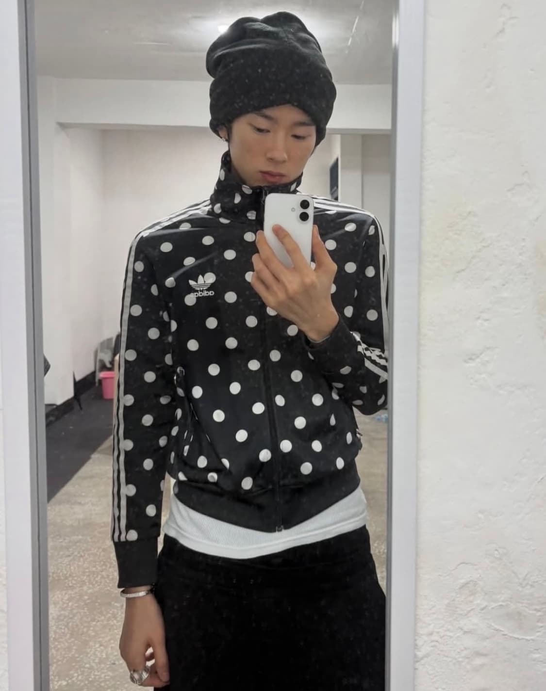 아디다스 도트 땡땡이 져지 85 나우아임영 착용 빈티지 상품이미지1