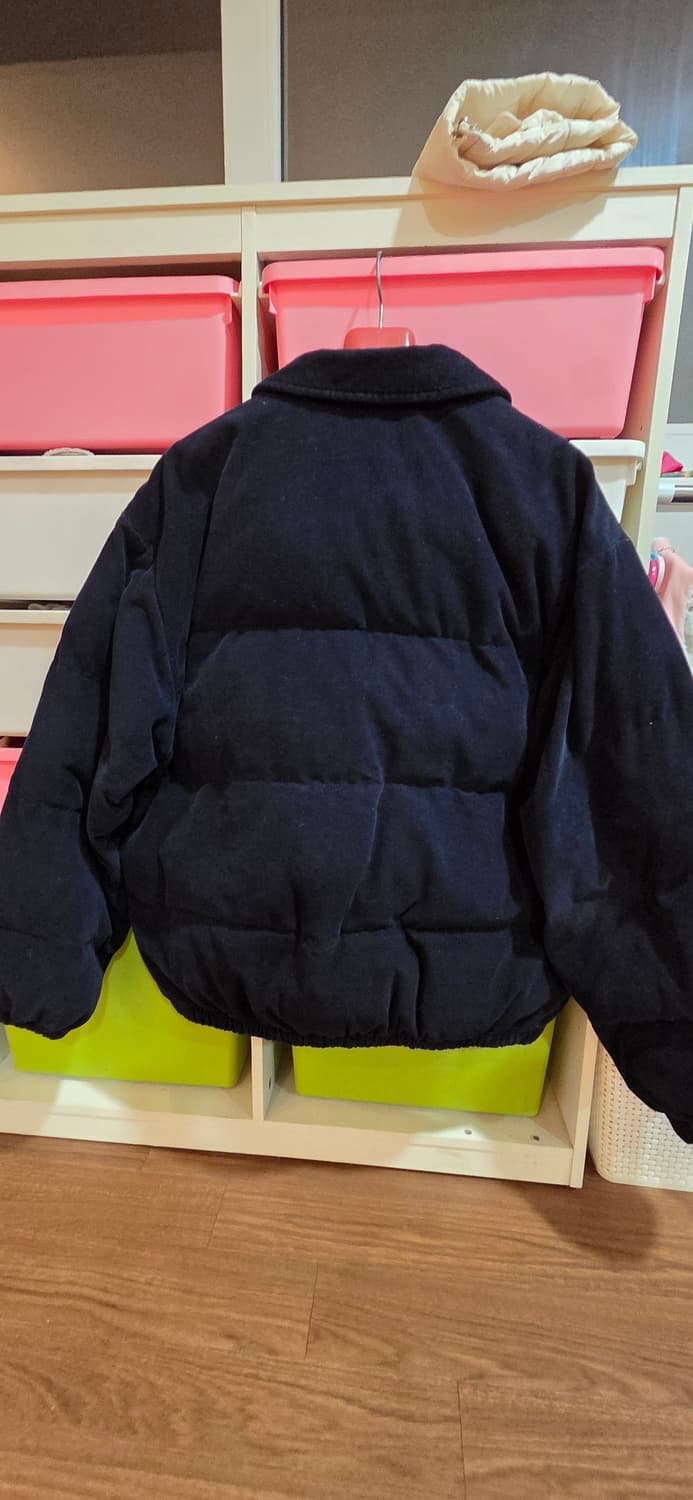 예일 코듀로이 패딩 네이비 L(택포) 상품이미지4