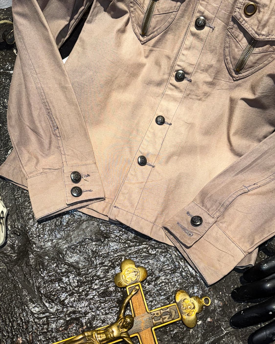 Zip Detail Shirt Jacket 상품이미지8