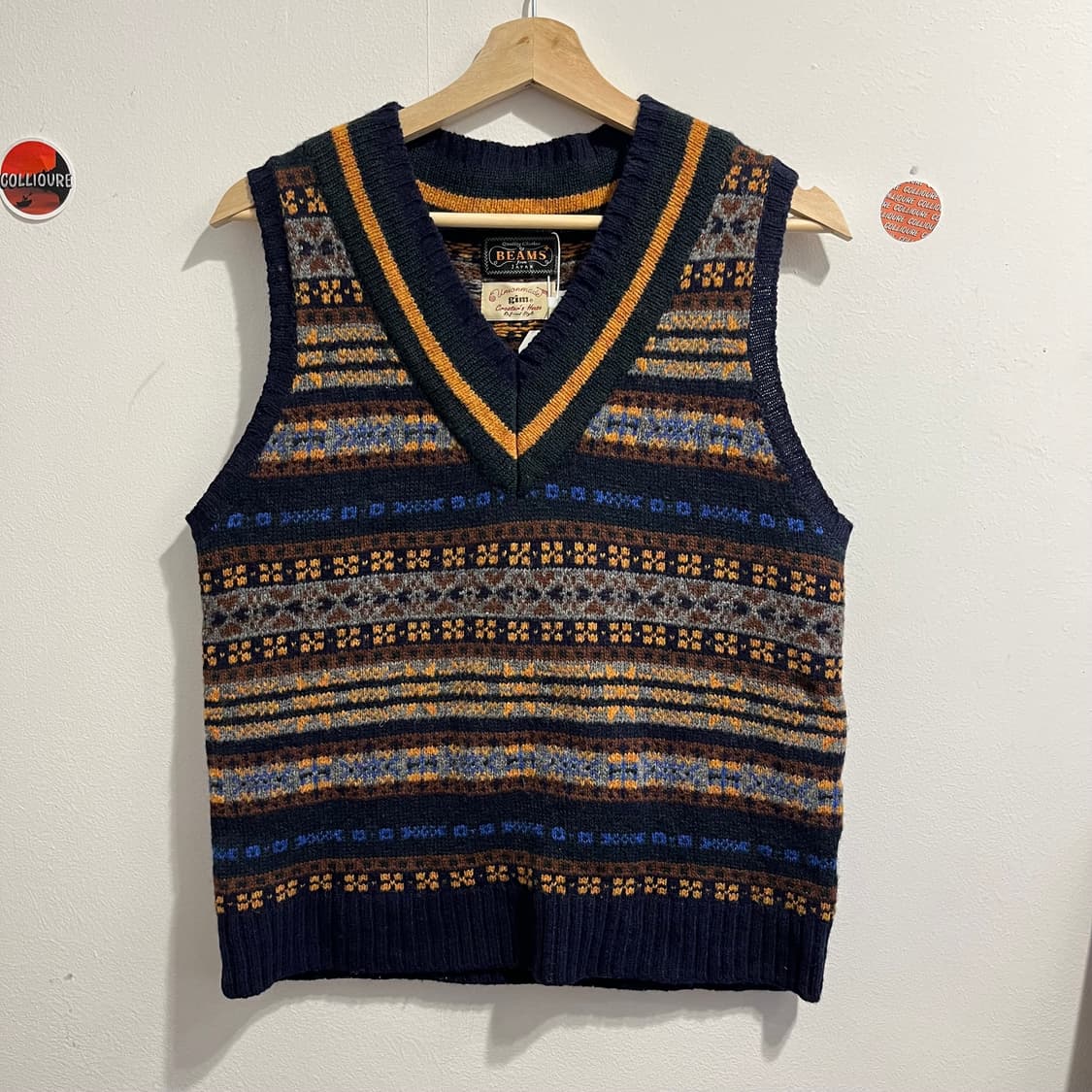 빔즈 플러스 x gim 페어아일 니트 베스트 상품이미지2