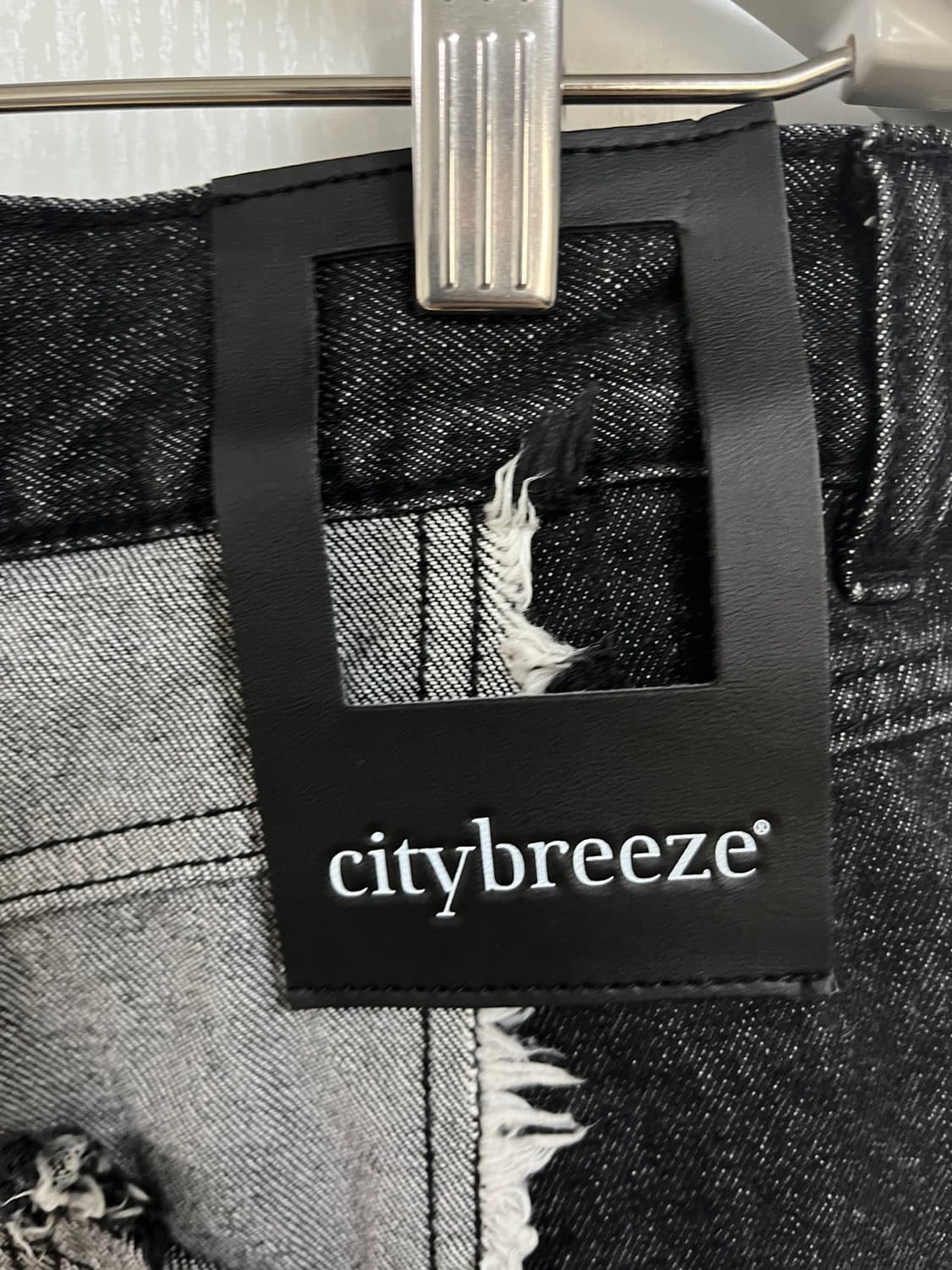 시티브리즈 흑청 배색 청바지 상품이미지4