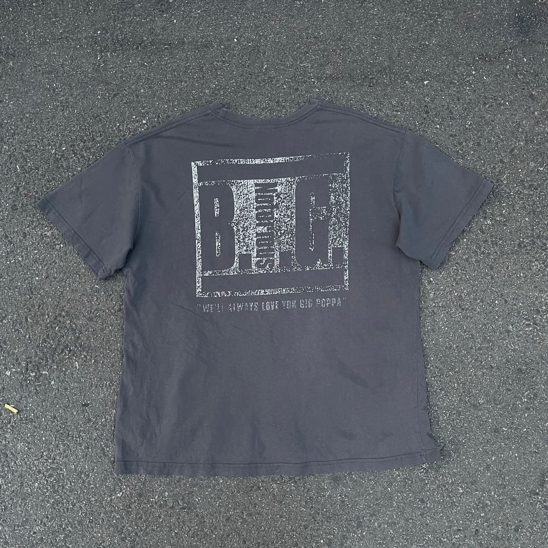 90s 비기 Reachstrings 힙합 올드스쿨 반팔티 XL 상품이미지3