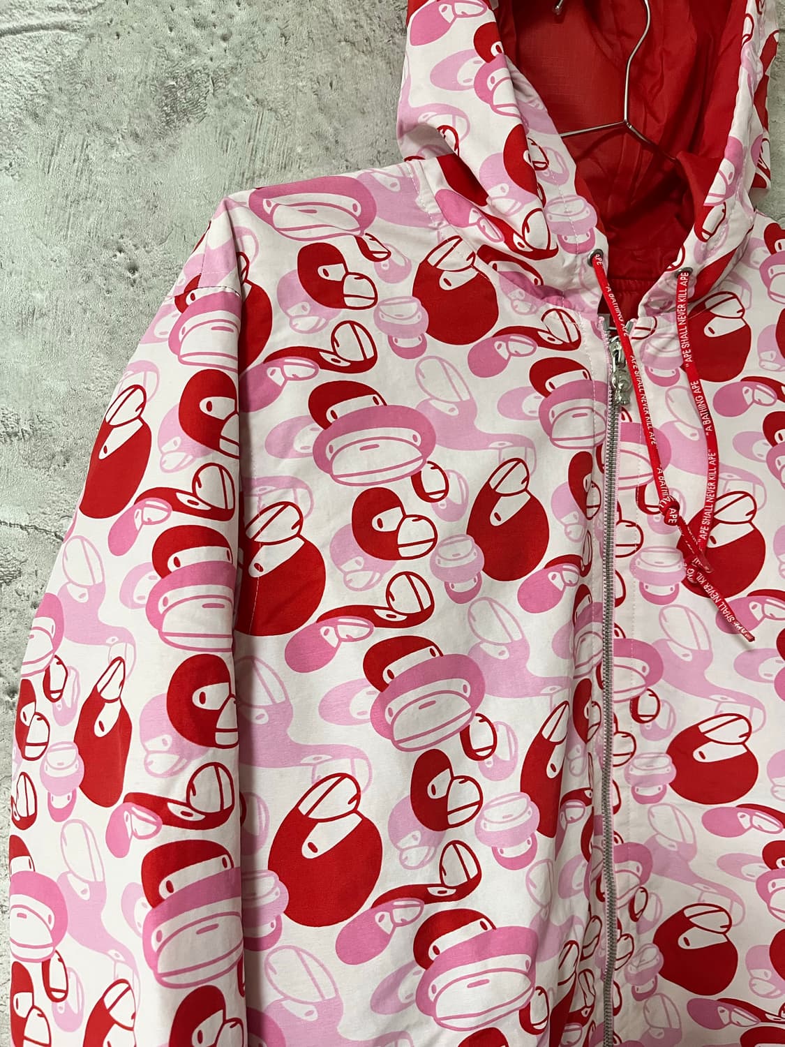 베이프 2005년도 마일로 핑크카모 패딩 상품이미지4