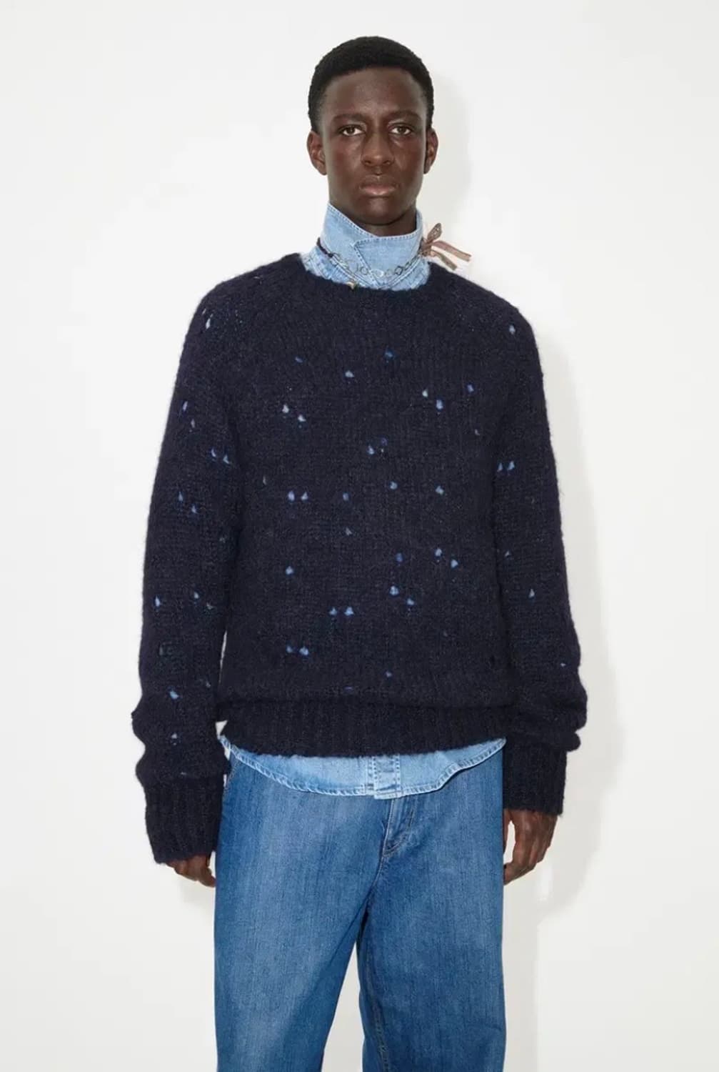 OUR LEGACY NEEDLE DROP RAGLAN SWEATER 상품이미지1