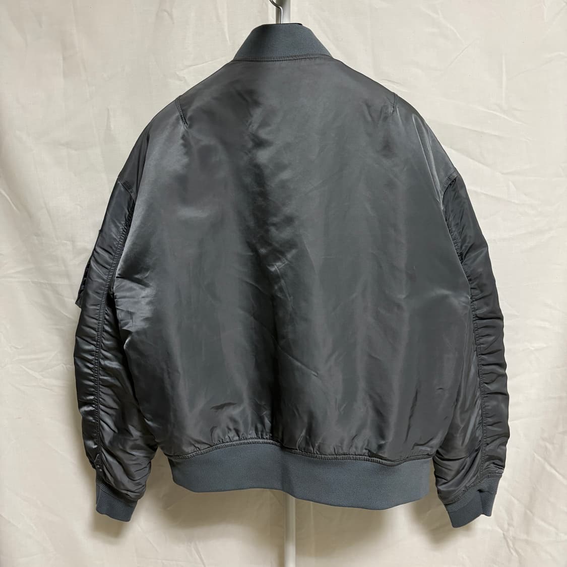 무탠다드 오버사이즈 MA1 보머 자켓 / 미디엄그레이, M 상품이미지7